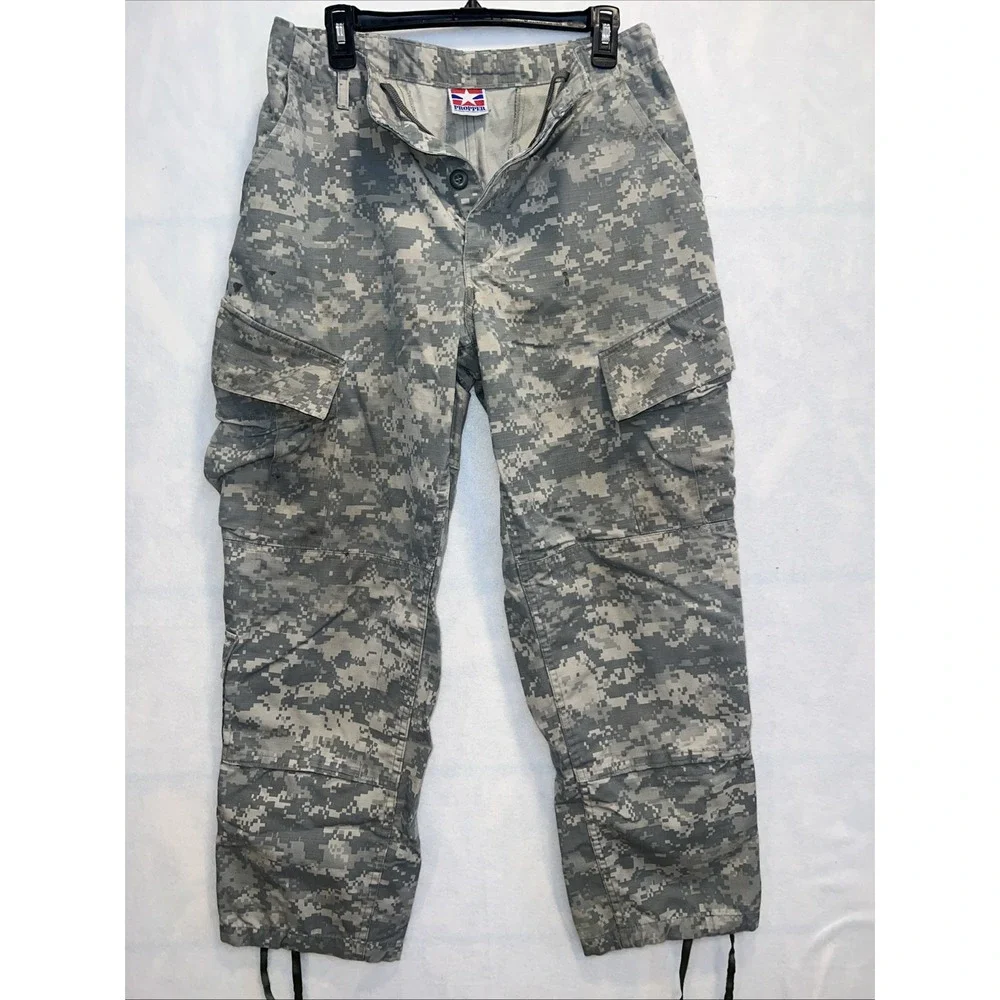 VTG Propper Camouflage Cargo Pants Men's Medium 34 x 32 Green Camo Ripstop